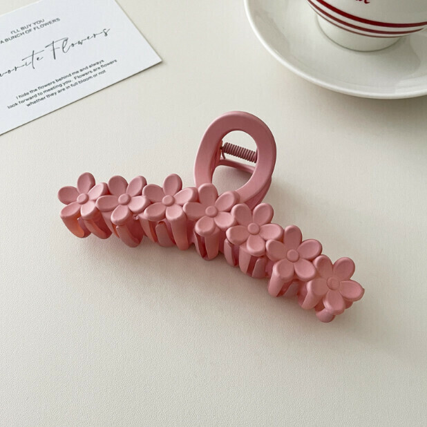Large Gripper Shark Clip Hair Accessory (Color: 6# Pink-Approx. 13cm)