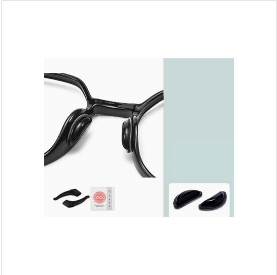 Glasses nose pads, silicone ultra-soft anti-slip nose bridge pads (specifications: D-type airbag 3 black)