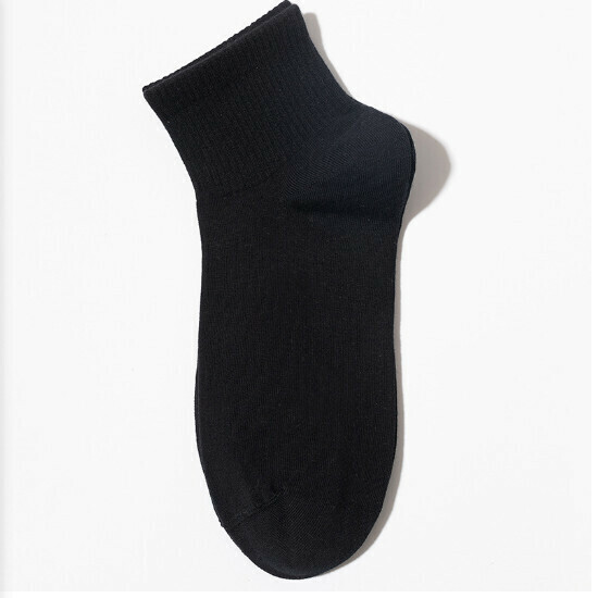 Men's socks sweat-absorbing cotton socks (black)
