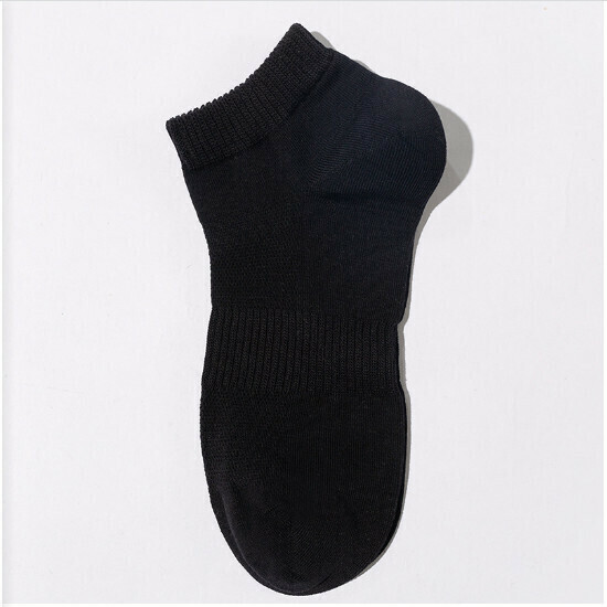 Men's Socks with Thin Mesh Breathable Cotton (Black)