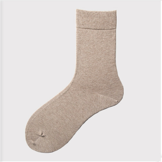 Men's socks antibacterial cotton stockings (khaki)
