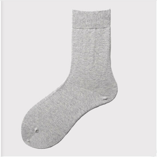 Men's socks antibacterial cotton stockings (light gray)