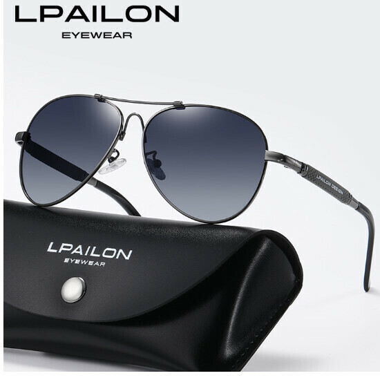 Men's Sunglasses Polarized Sunglasses (Fashion Grey Frame + Polarized Grey Lenses 2026)