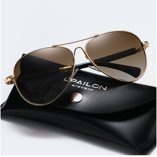 Men's Sunglasses Polarized Sunglasses (Gold Frame + Polarized Gradient Lenses 2026)