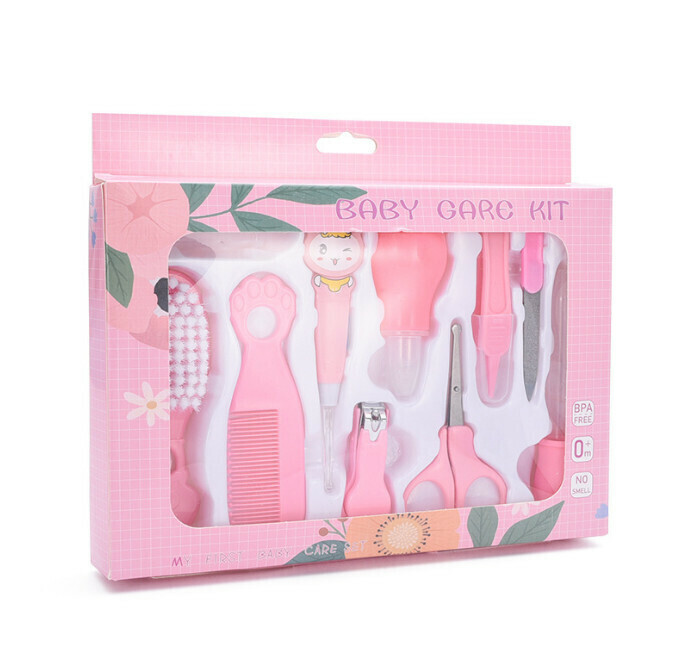 BB Nail Clipping Tool Care Set (Pink 10-Piece Set)