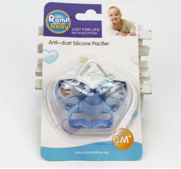 Thumb pacifier (blue round toe)