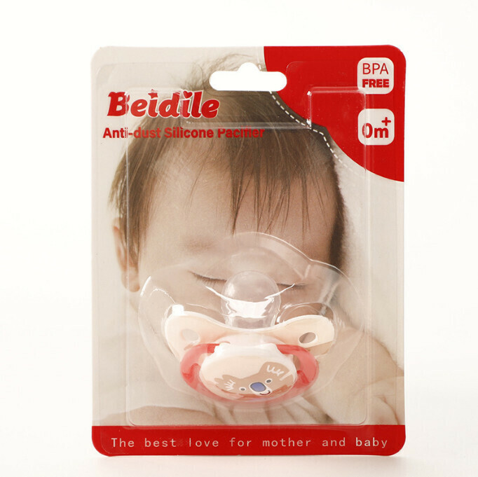 Baby cartoon pacifier [A pink (English card packaging)]