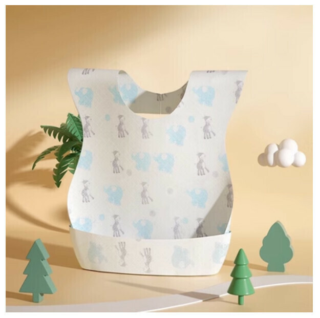 (10pcs/pack) children's disposable bib [independent elephant]