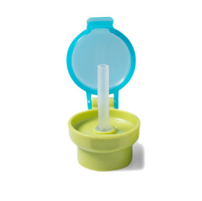 Children's Portable Straw Straw Lid (Green)