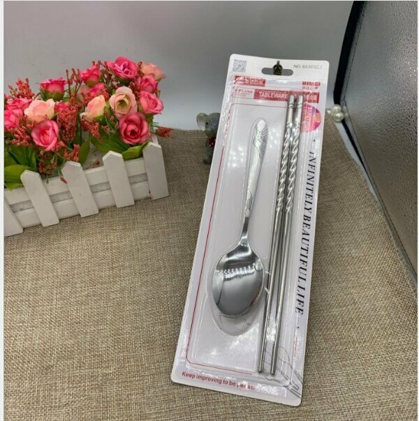 激抵長柄湯匙家用創意可愛長調羹兒童餐具 不鏽鋼飯勺（規格：60303C1 貨號：60303C1）