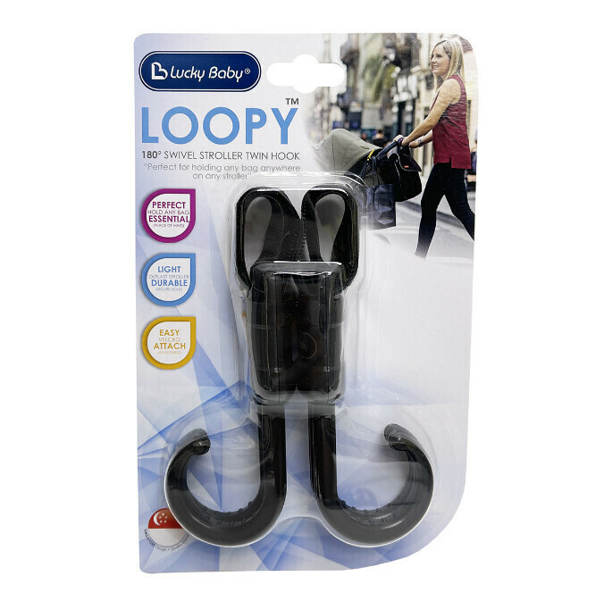 Multi-function shelf stroller hook (black)