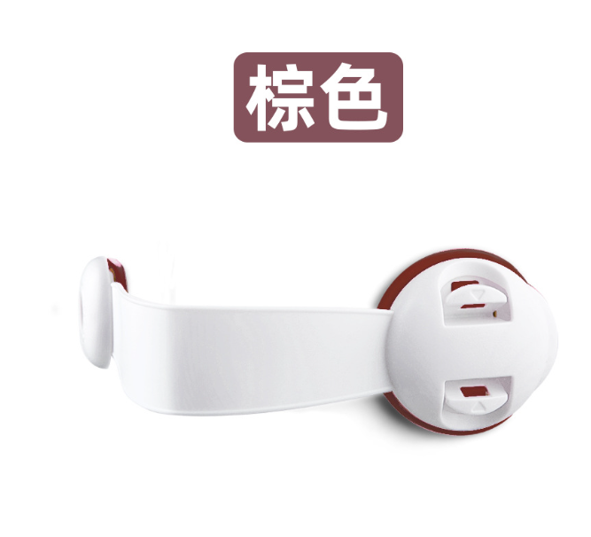 【Brown Single Pack】Child Safety Lock, Anti-pinch Hand Door Cabinet Lock, Baby Refrigerator Lock, Drawer Lock, Infant Safety Lock, Safety Buckle, Cabinet Lock, Wardrobe Lock