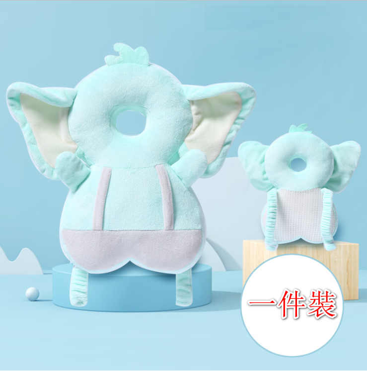 熱推韓式嬰幼兒學行護頭枕/ 護頭小天使背包款/ 動物造型 （大象） （一件裝）