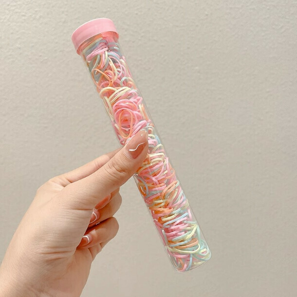 Children's colored leather bands, headbands, hair accessories (1# spring color, about 350 pieces)