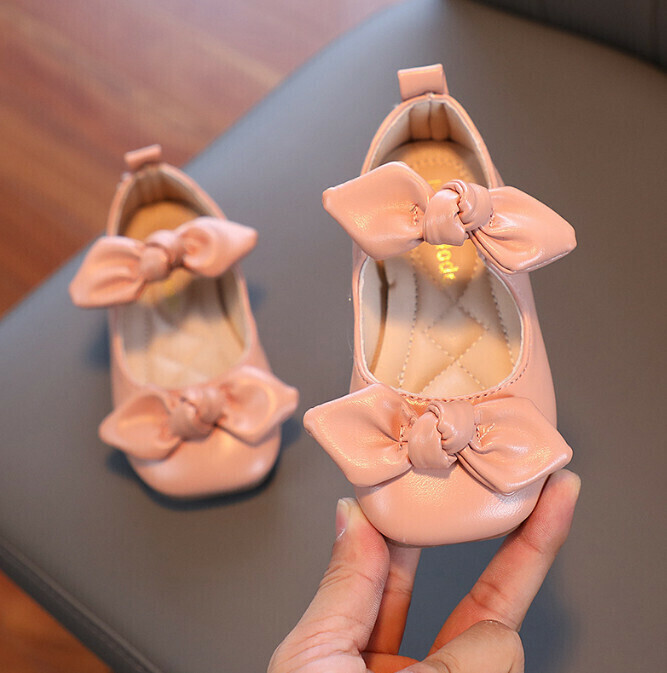 Girls' Bow Shoes - Pink - Size 22