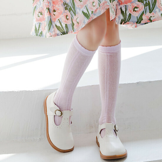 Children's Breathable Cut-Out Socks (AML23-543 (L152 Purple)/One Size)