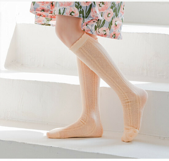 Children's Breathable Cut-Out Socks (AML23-543 (L93 Jade)/One Size)