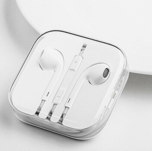 Basketball mobile phone headset Universal microphone in-ear for Apple Android remote call headset (blue network headset with mark IOS version - round port)