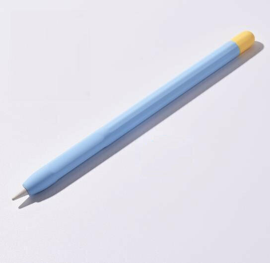 Silicone Protective Pen Case Stylus Contrast Silicone Protective Anti-Drop Pen Cover【XH-746-Sky Blue】
