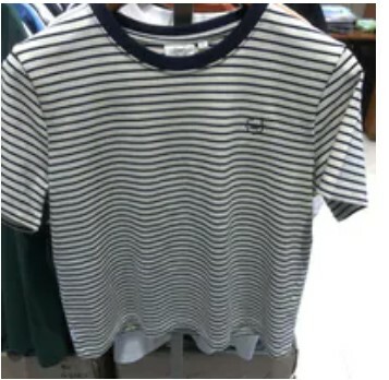[S] COVERNAT WOMEN'S STRIPED T-SHIRT,NAVY, CO2402ST81NA (SCN50)