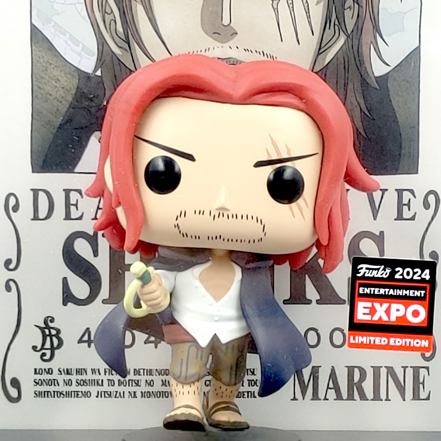 FUNKO POP<One Piece海賊王>紅髮薩古斯(通緝令背景盒)-No.1401