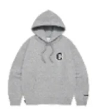 [S] COVERNAT C LOGO HOODIE,MELANGE GREY, CO2401HD01MG (SCN56)