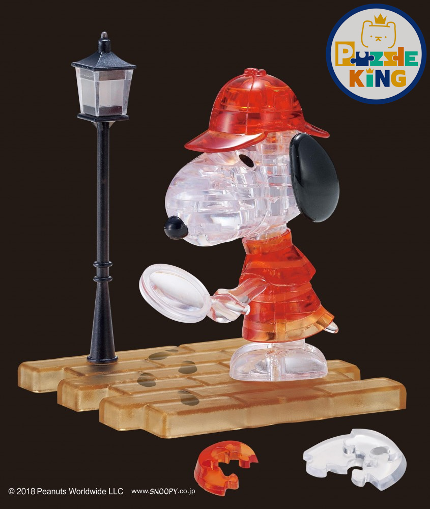 史努比偵探 (立體水晶)