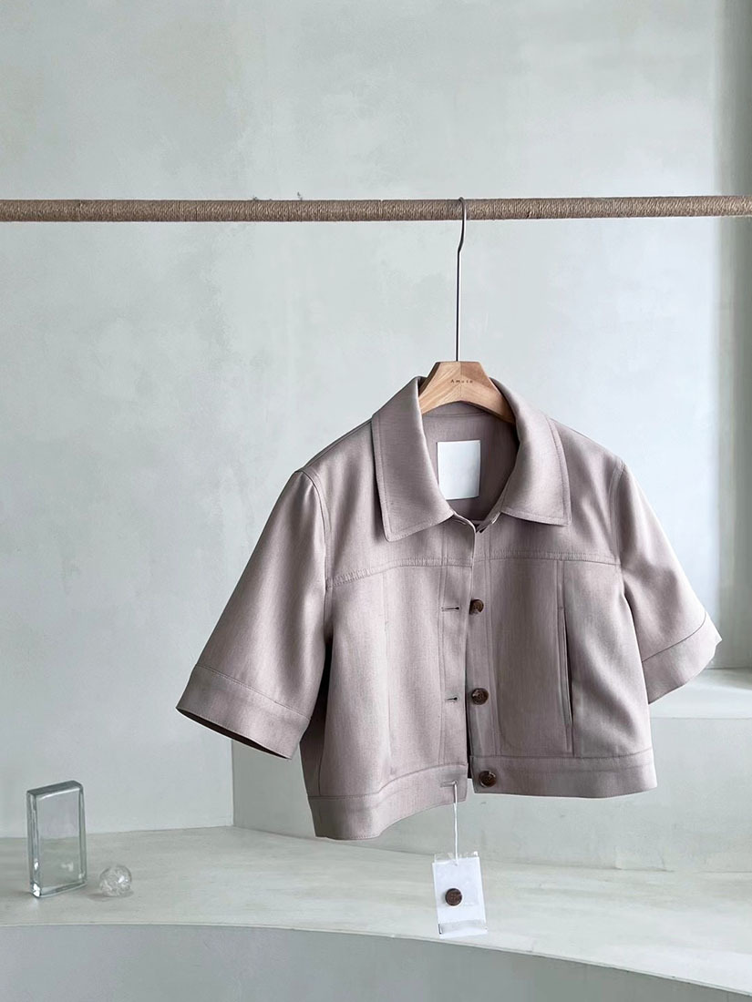 [現貨]Novia夏季休閒造型外套 [深米色 / Free ]