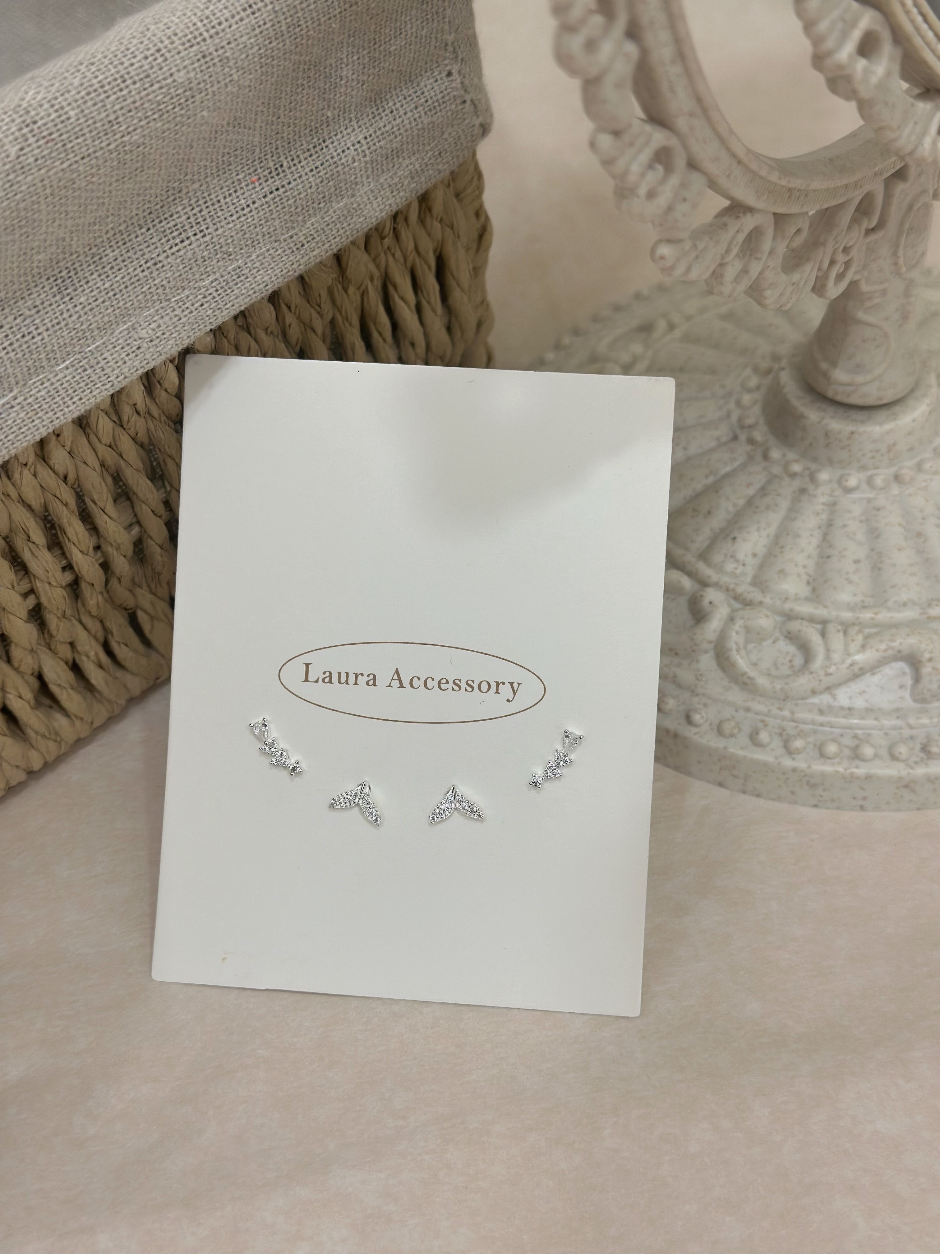 滿鑽魚尾純銀鎖針