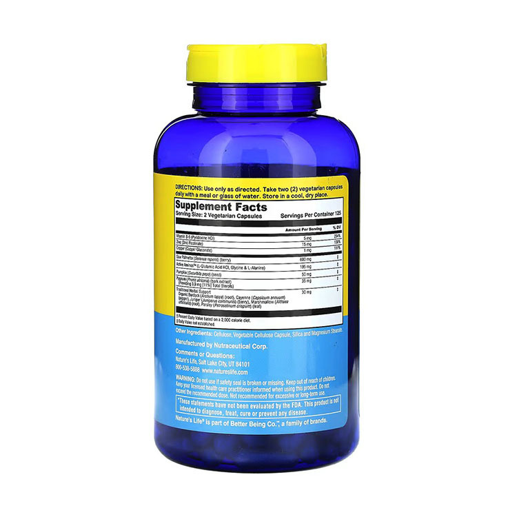 Nature's Life Prostate Maintain 600 Plus, 600 mg, 250 Capsules