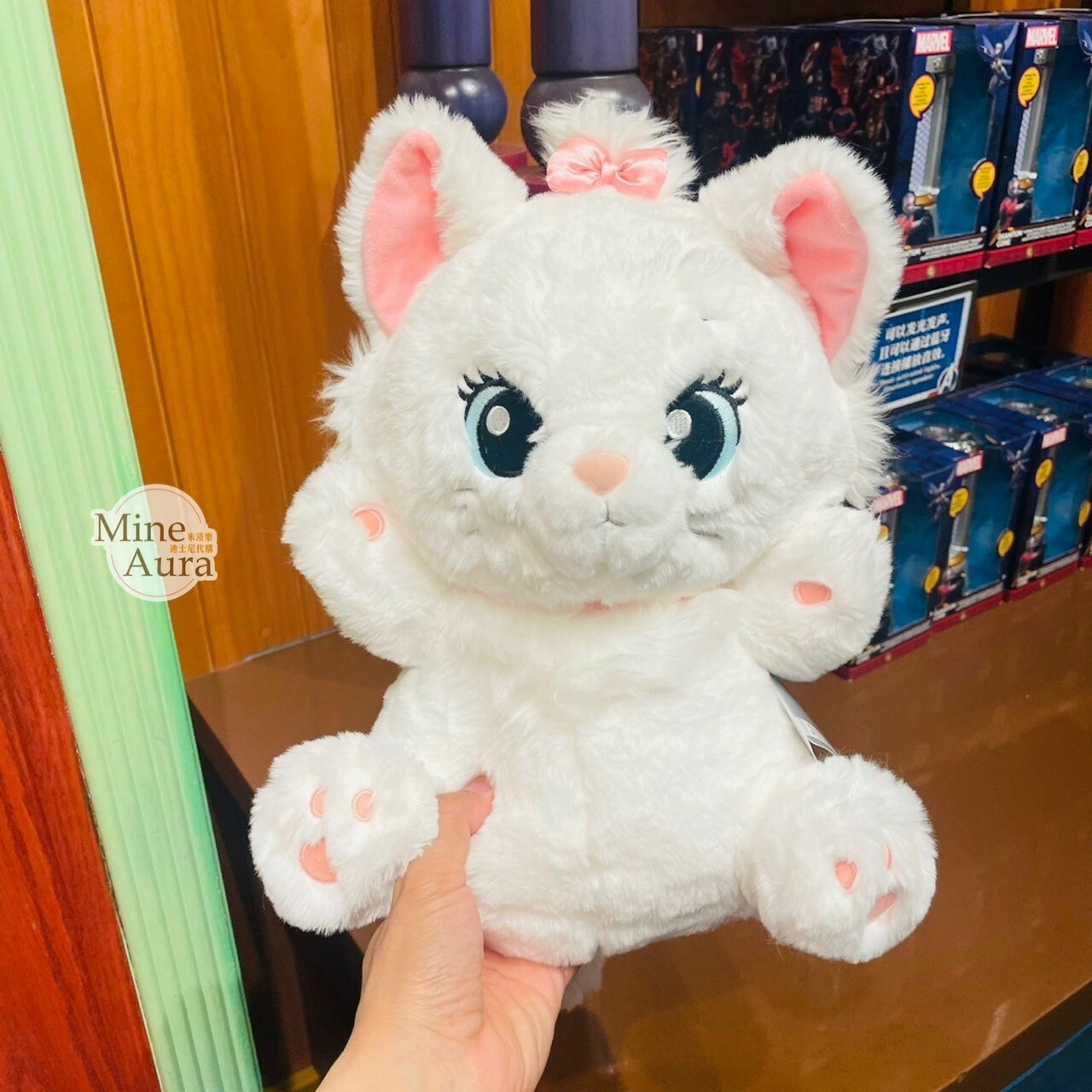 抱抱我系列 瑪莉貓 Marie 娃娃 玩偶 貓兒歷險記 The Aristocats -上海迪士尼樂園