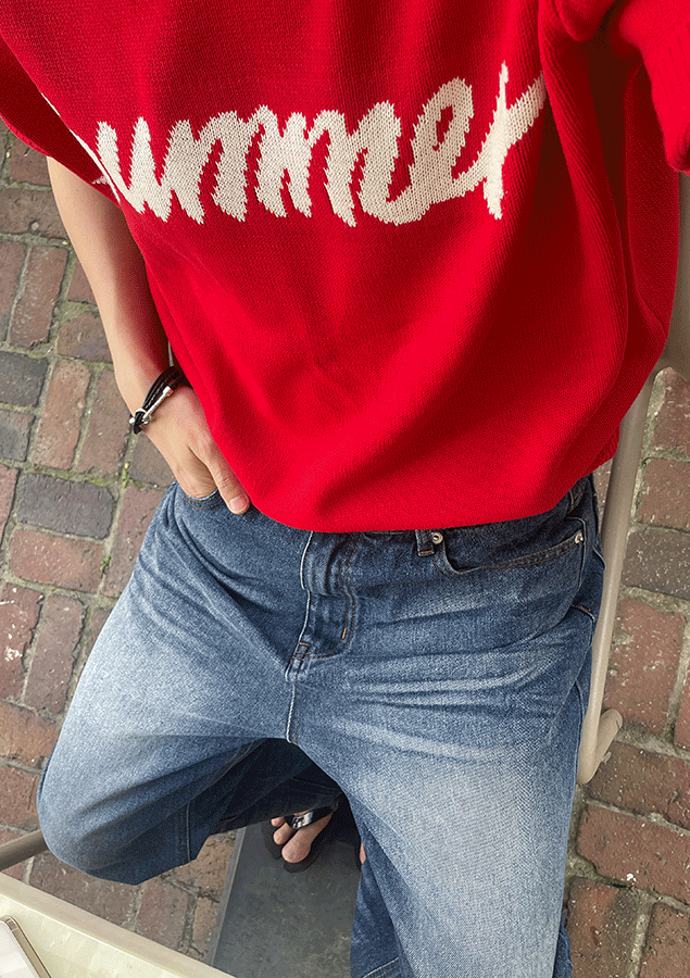 夏季提花短袖針織衫