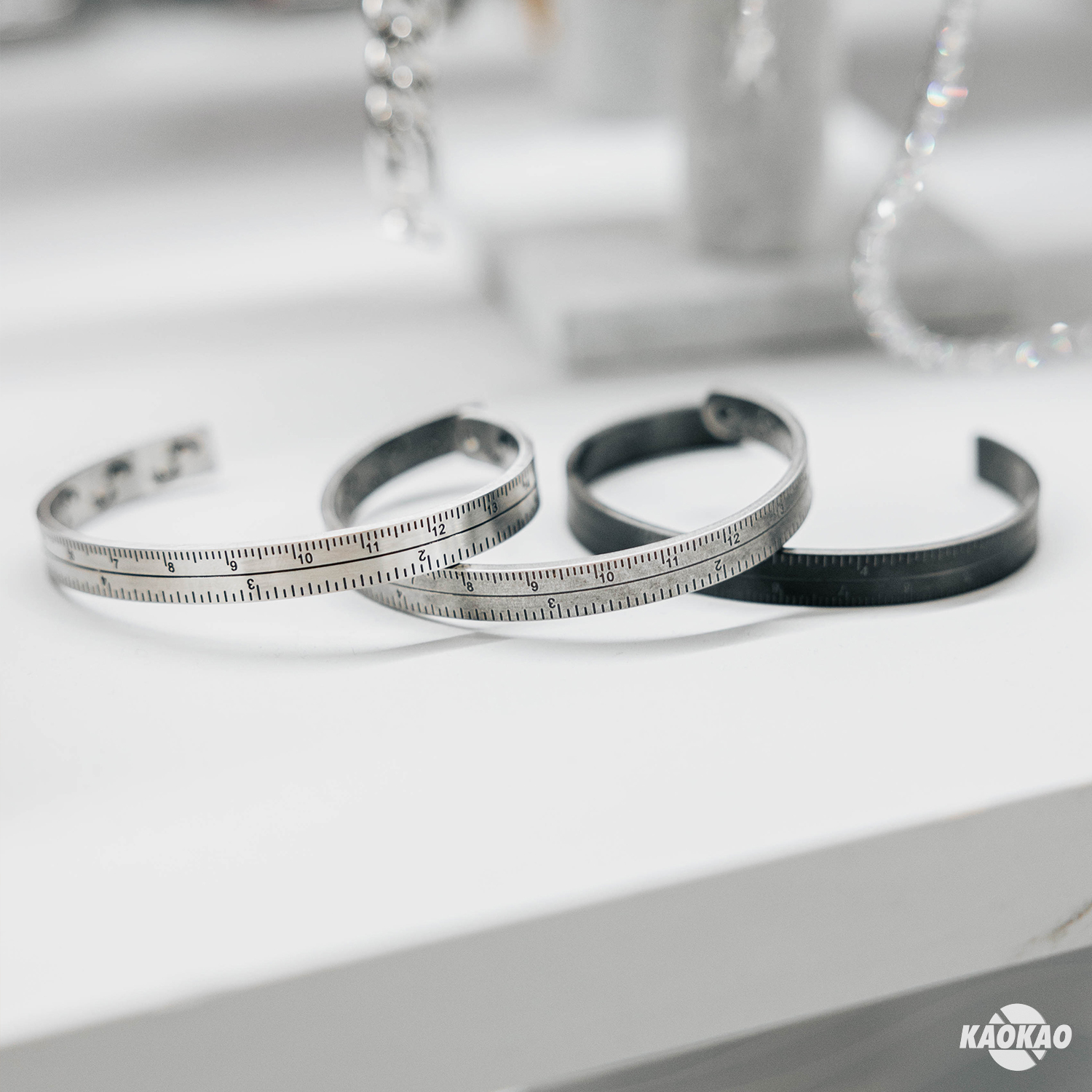 "Knowledge is power" 刻度尺 手環