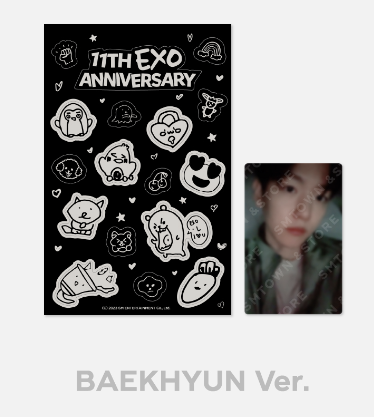 EXO 11th Anniversary OFFICIAL GLOW IN THE DARK STICKER SET