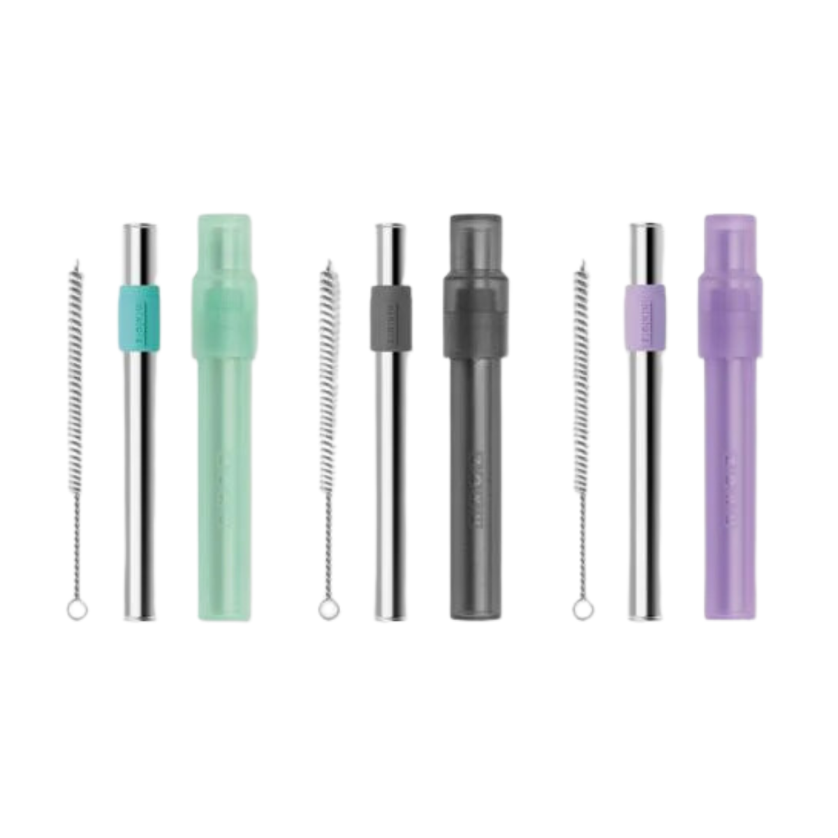 Zoku Jumbo 隨身飲管 - Set of 3 Purple