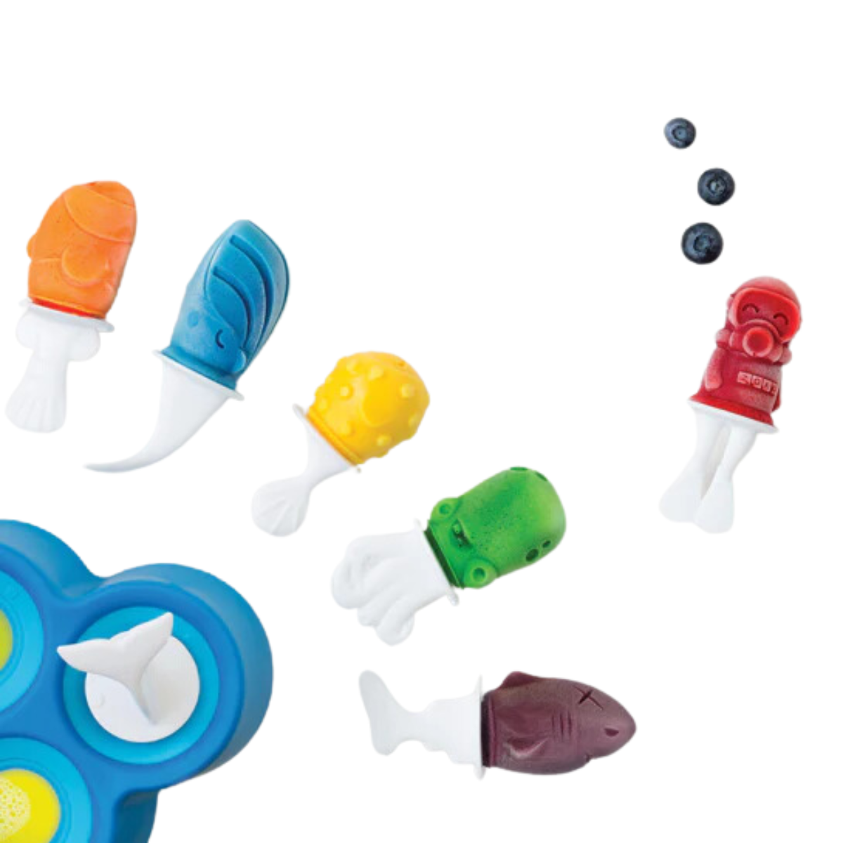 Zoku 魚和鯊魚冰棒模具