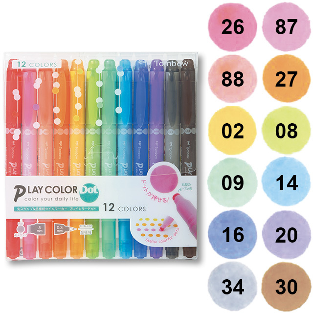 Tombow PlayColor Dot 雙頭點點水筆