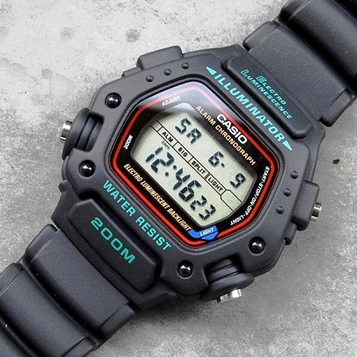Casio DW-290-1V 200m Digital Diver Watch