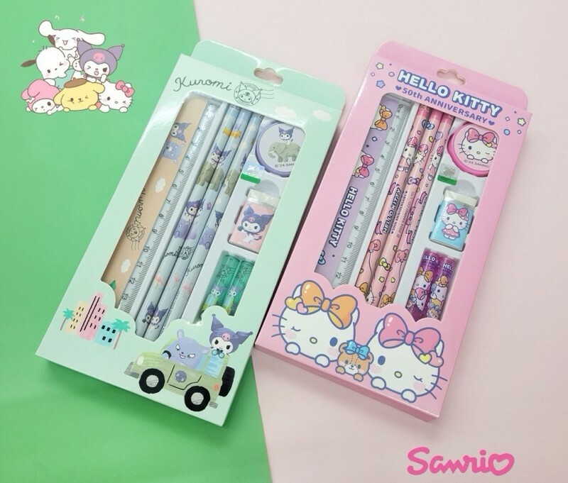 Sanrio 三麗鷗 HELLO KITTY 酷洛米 8件文具禮盒