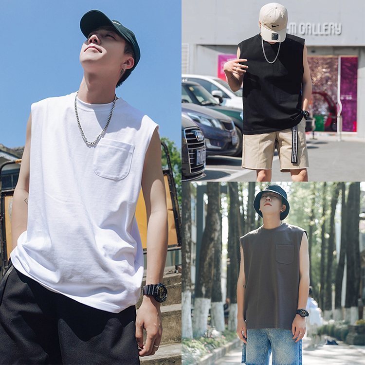 寬肩背心 純棉 彈力