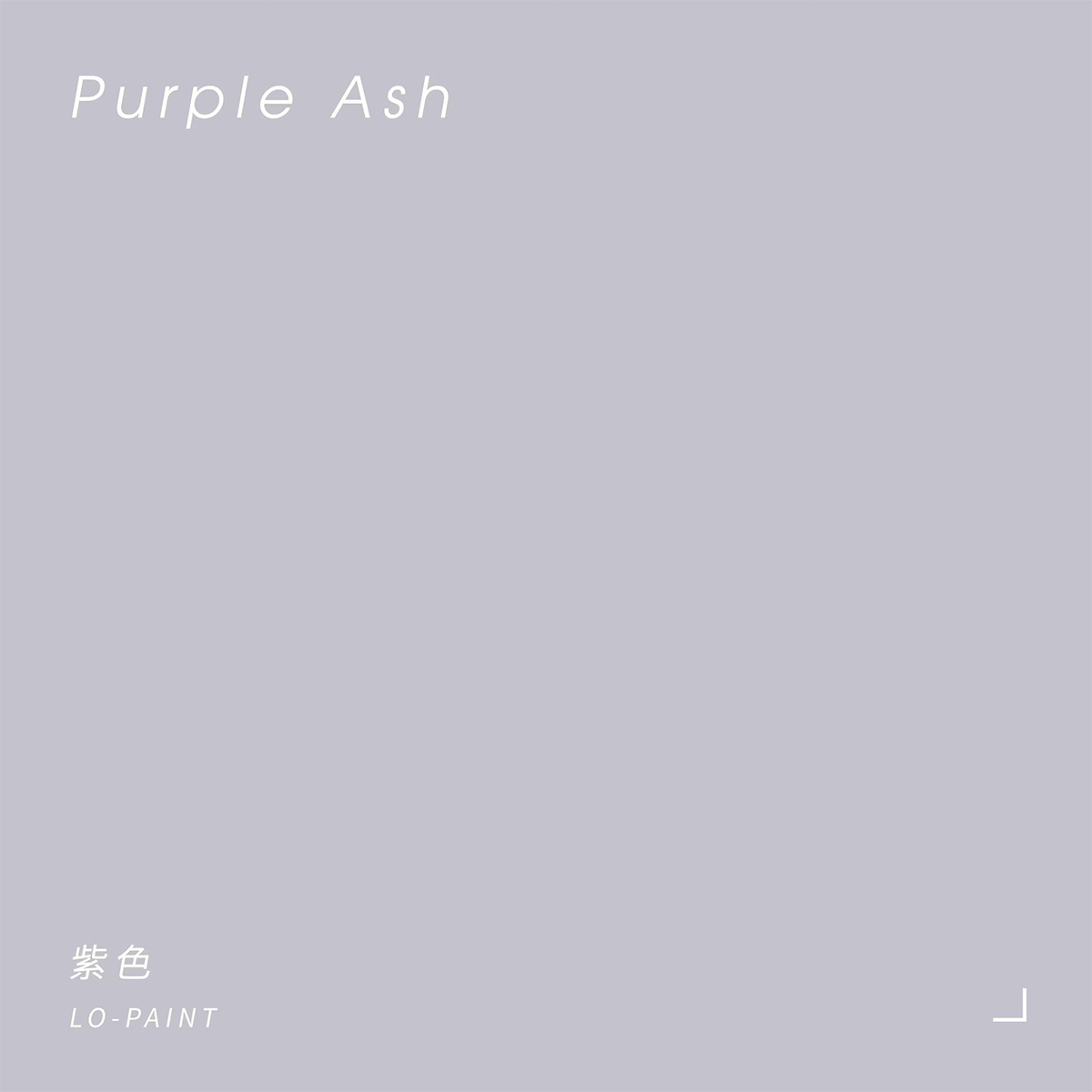 紫色 Purple Ash｜風格油漆