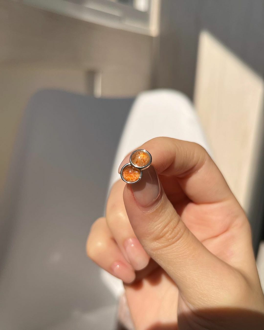 金太陽石耳環