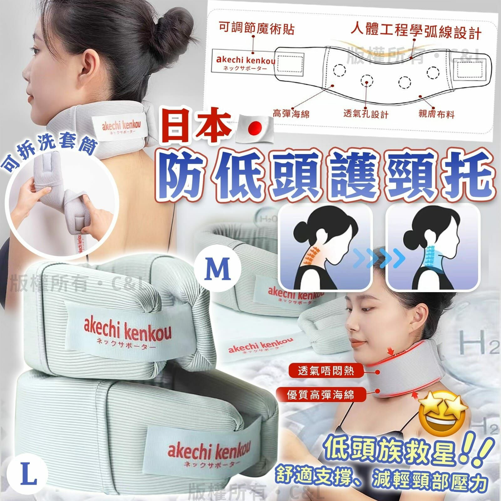 日本防低頭護頸托