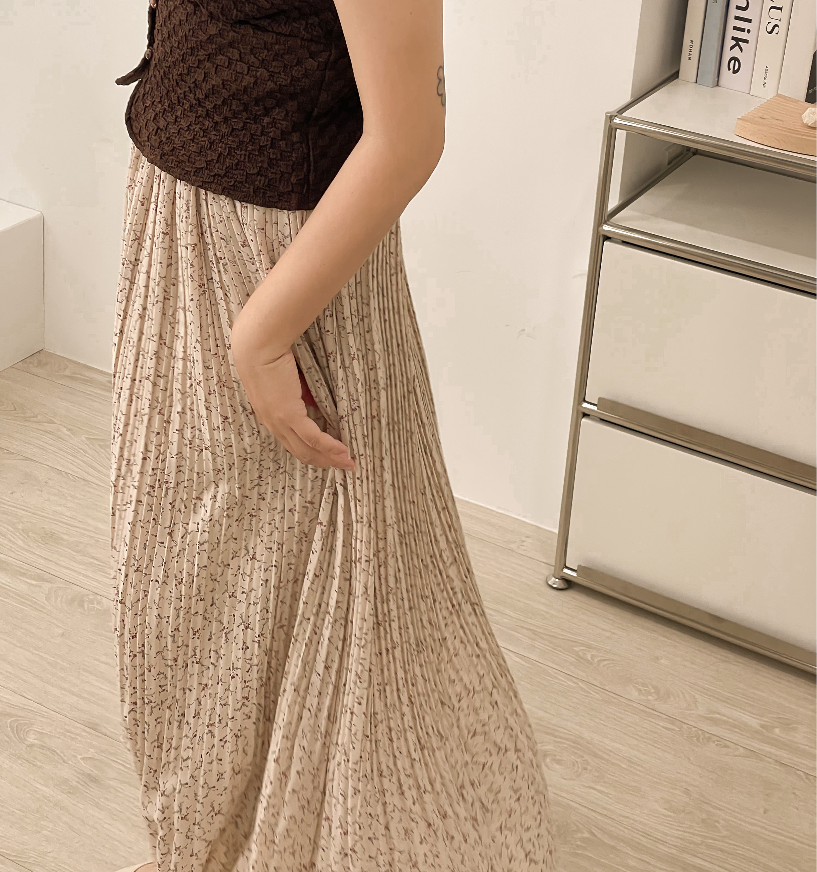 奶茶杏浪漫長裙