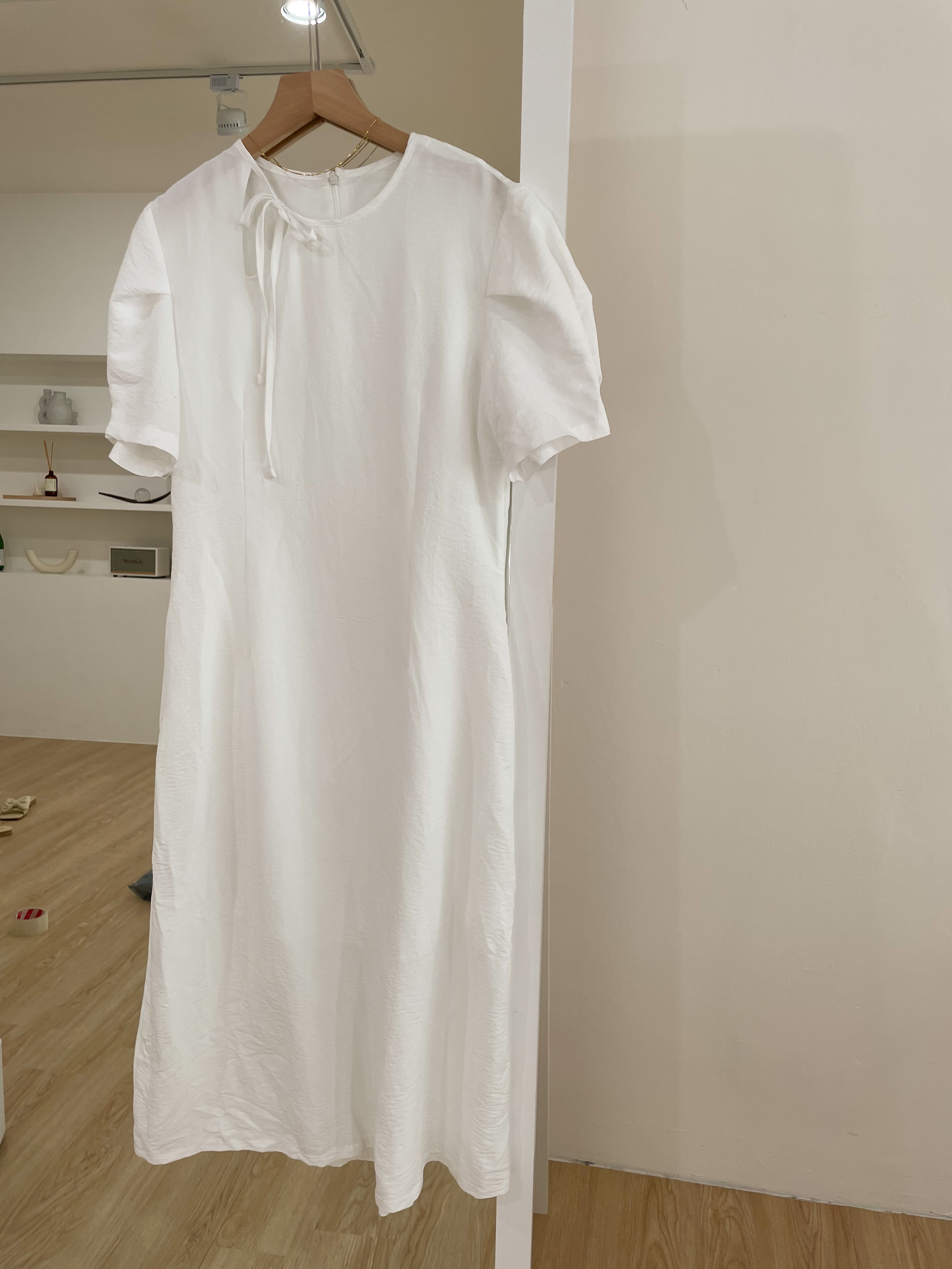 修身棉質連身裙