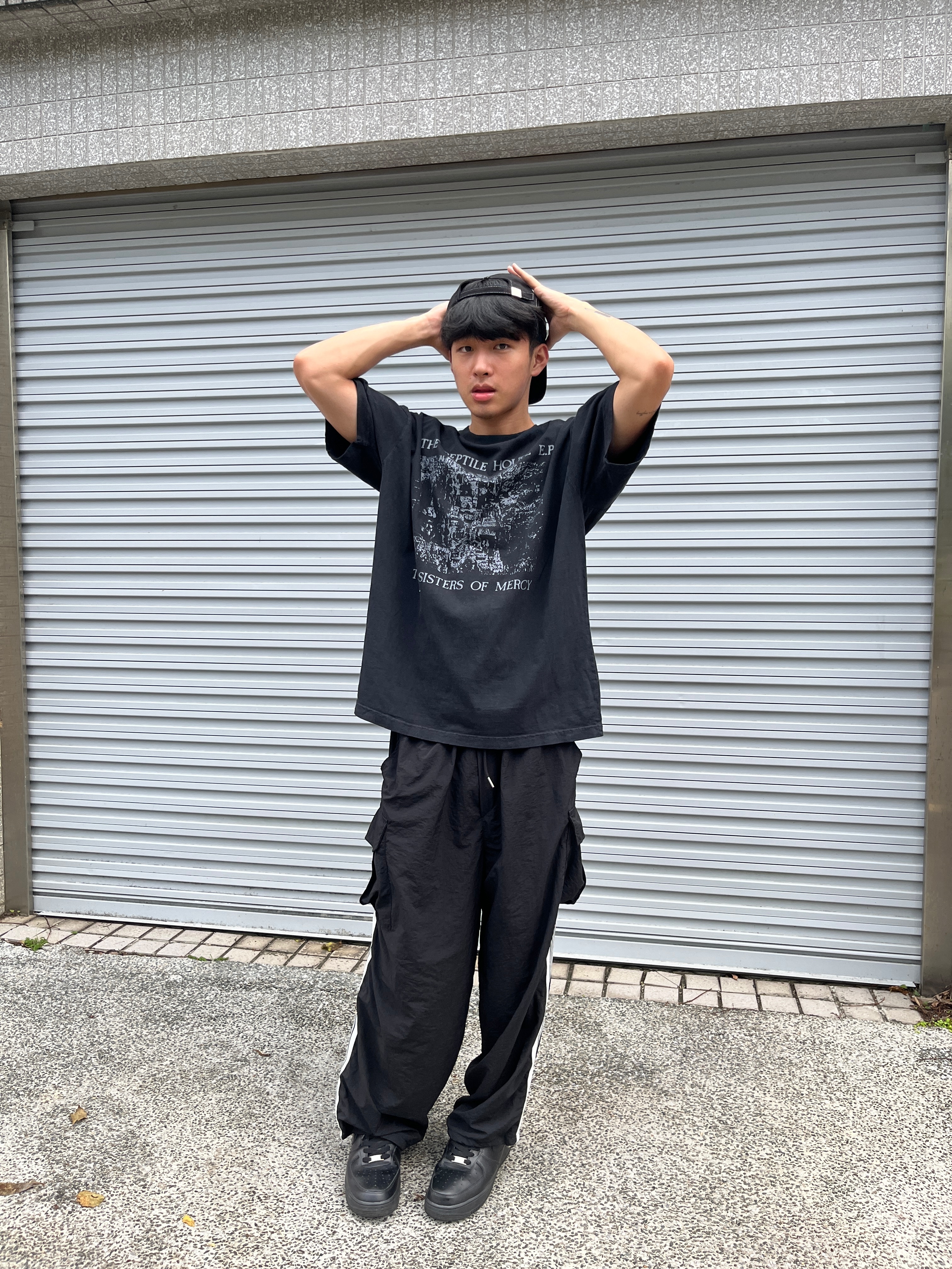 現貨 韓國 復古 樂團 黑白 插圖 短袖