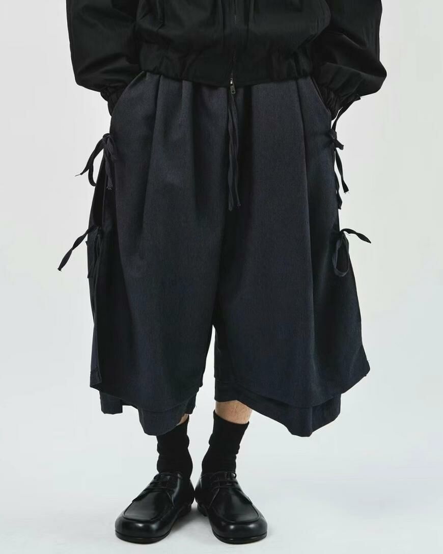 淨色繩結裙褲 P2844