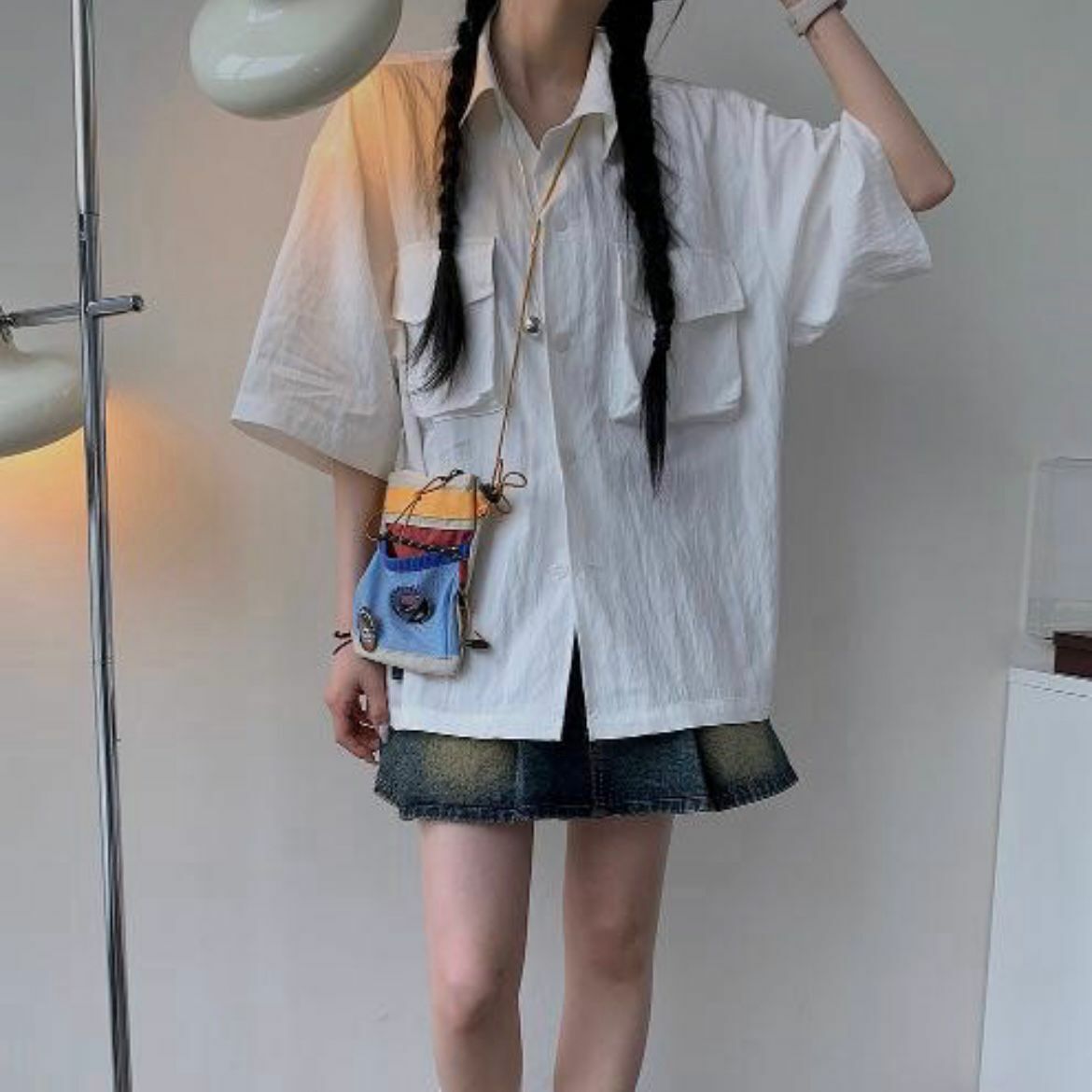 淨色短袖恤衫 S2229