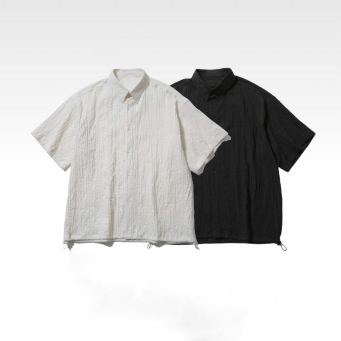 淨色暗紋短袖恤衫 S2230