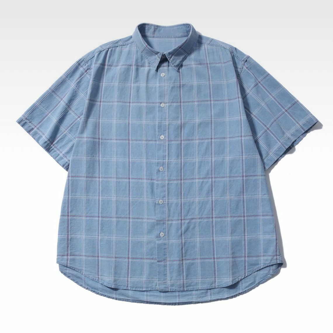 格仔短袖恤衫 S2232